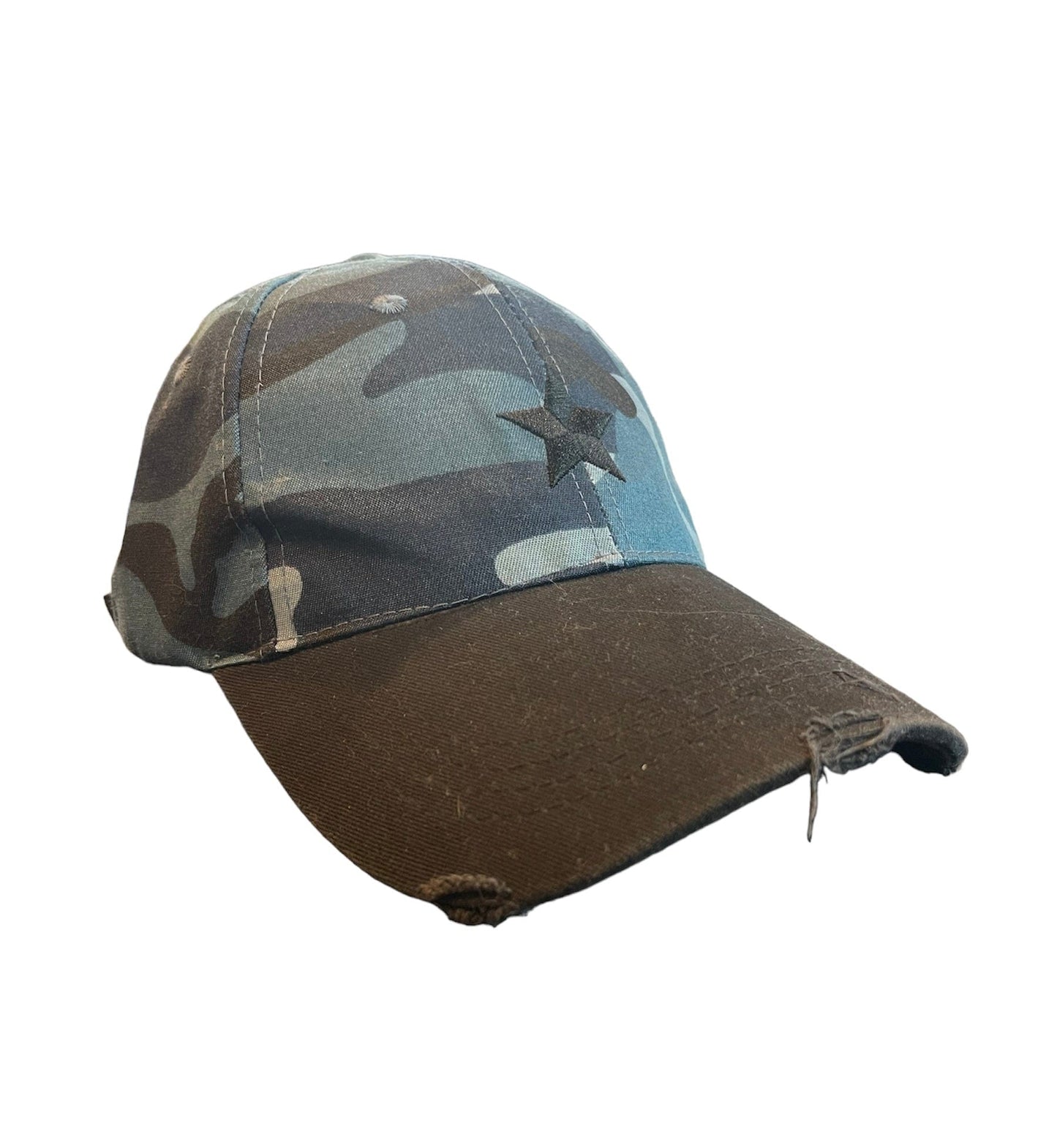Equestrian Team Apparel Hats Blue Camo/Black Star Haute Shore- Baseball Cap equestrian team apparel online tack store mobile tack store custom farm apparel custom show stable clothing equestrian lifestyle horse show clothing riding clothes horses equestrian tack store