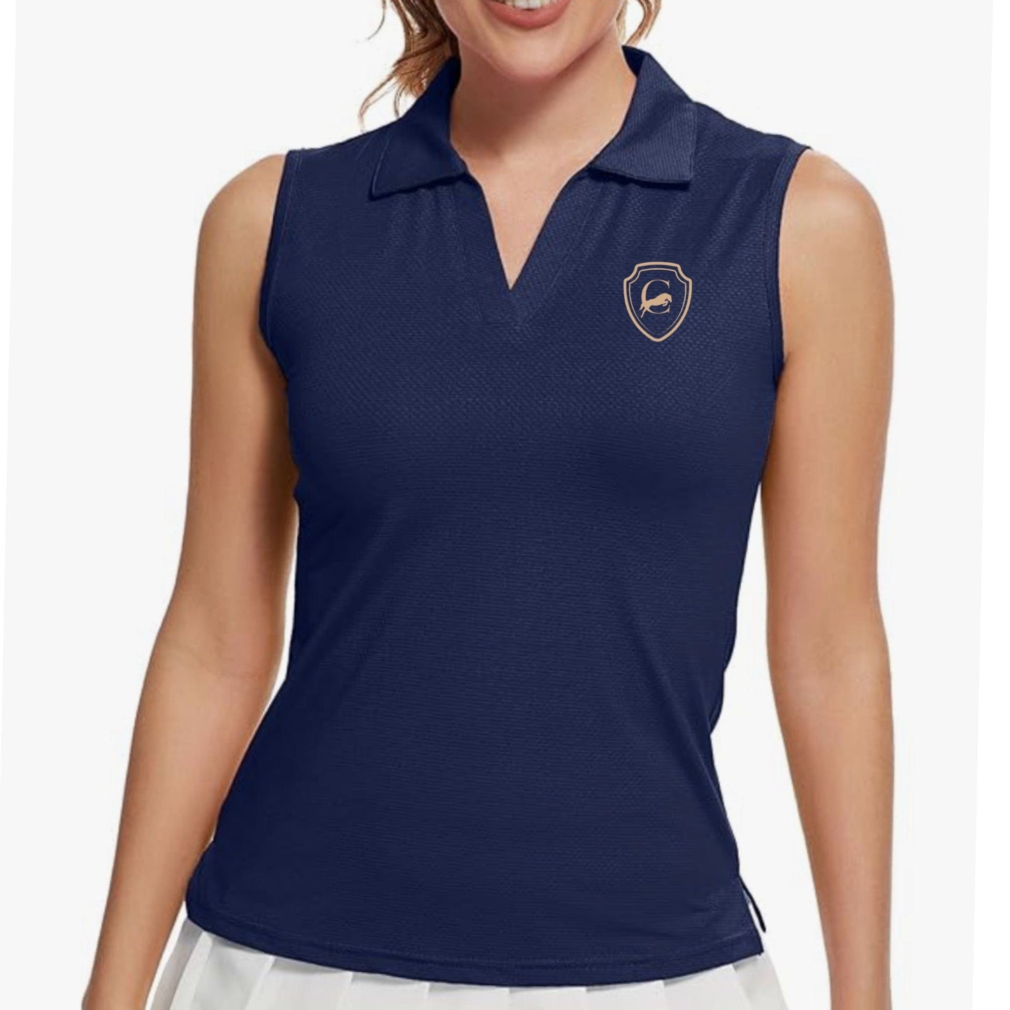 Equestrian Team Apparel The Carlyle- Sleeveless Shirt equestrian team apparel online tack store mobile tack store custom farm apparel custom show stable clothing equestrian lifestyle horse show clothing riding clothes The Carlyle- Sleeveless Shirt horses equestrian tack store