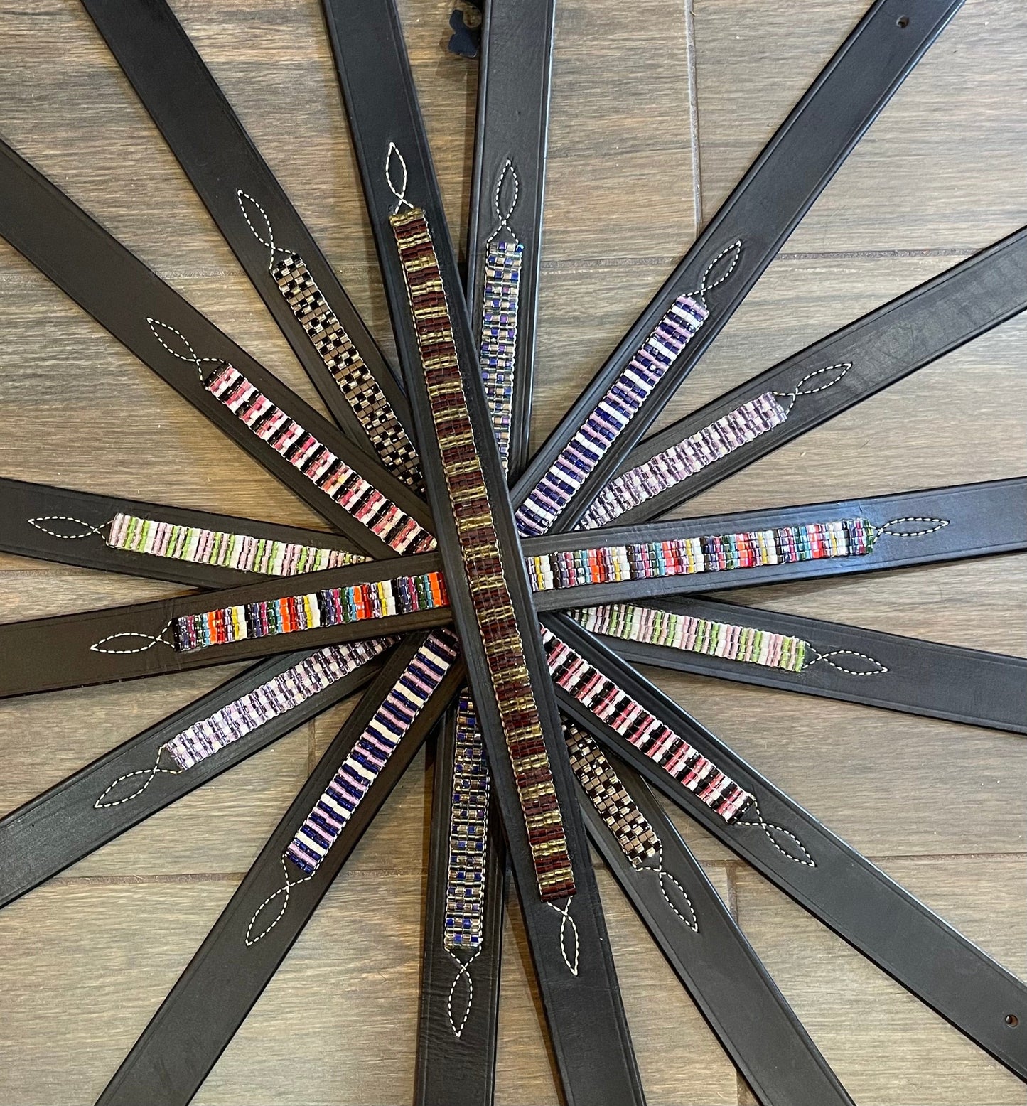 Just Fur Fun Accessory Just Fur Fun- Leather Belts (Beaded) equestrian team apparel online tack store mobile tack store custom farm apparel custom show stable clothing equestrian lifestyle horse show clothing riding clothes Just Fur Fun- Leather Belts (Beaded) horses equestrian tack store