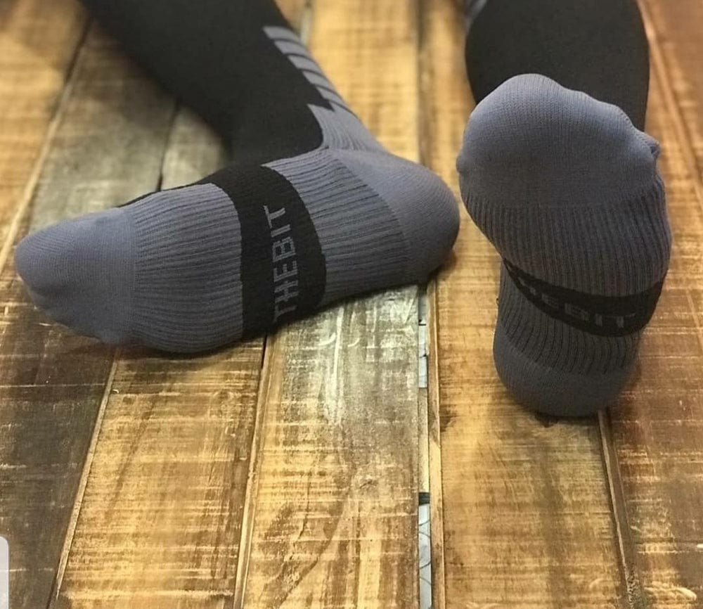 the bit equestrian brand Socks Black/Grey The Bit Equestrian Brand- Socks equestrian team apparel online tack store mobile tack store custom farm apparel custom show stable clothing equestrian lifestyle horse show clothing riding clothes The Bit Equestrian Brand- Socks horses equestrian tack store