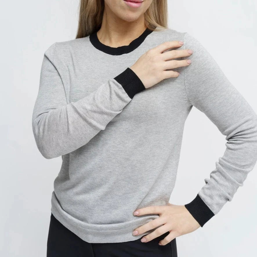 TKEQ sweater TKEQ- Sweater (Essential Contrast Crewneck) equestrian team apparel online tack store mobile tack store custom farm apparel custom show stable clothing equestrian lifestyle horse show clothing riding clothes TKEQ- Sweater (Essential Contrast Crewneck) horses equestrian tack store