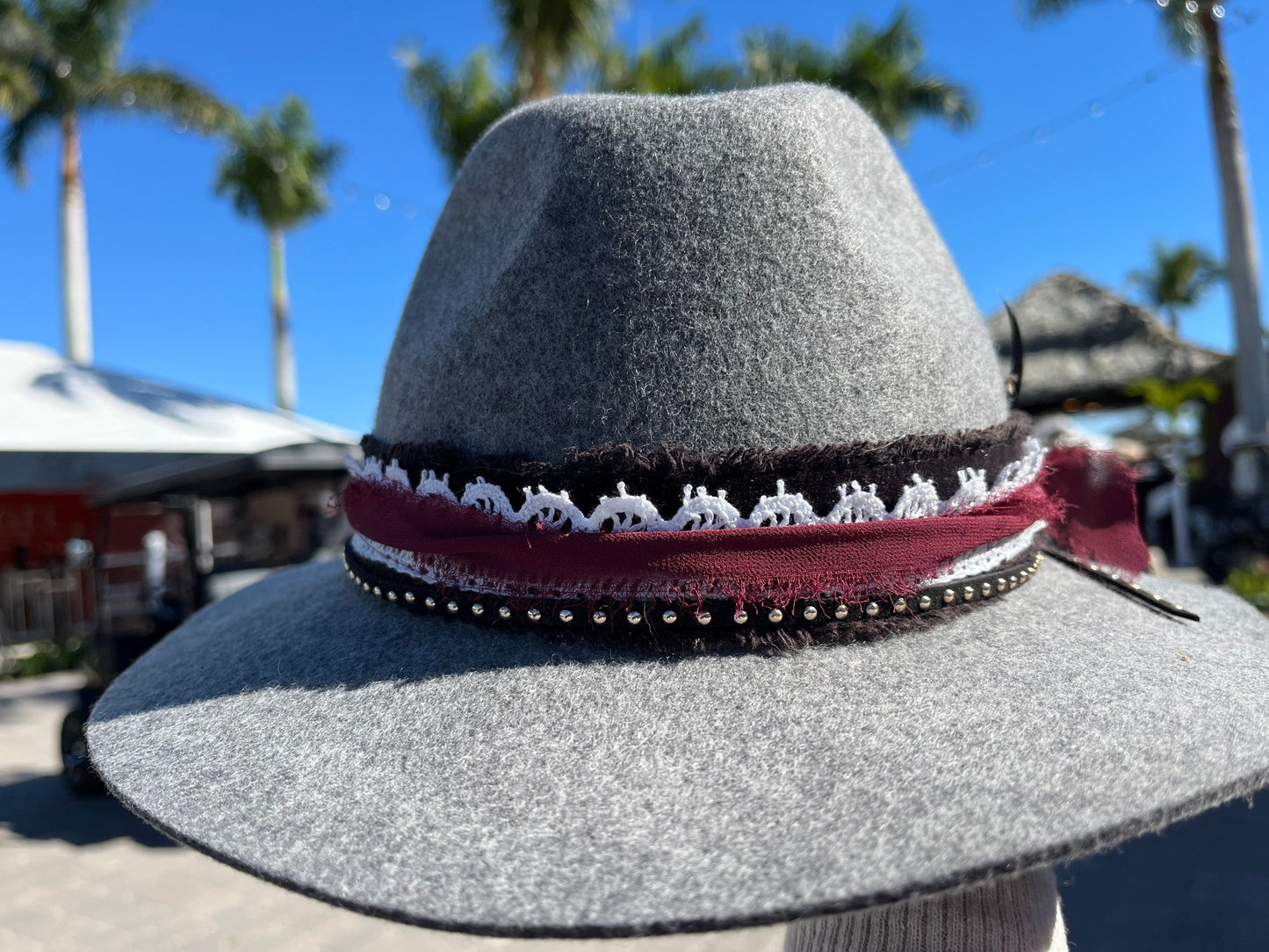 Island Girl Hats M / Grey Island Girl Hats- Wool Felt equestrian team apparel online tack store mobile tack store custom farm apparel custom show stable clothing equestrian lifestyle horse show clothing riding clothes Island Girl Hats- Wool Felt horses equestrian tack store