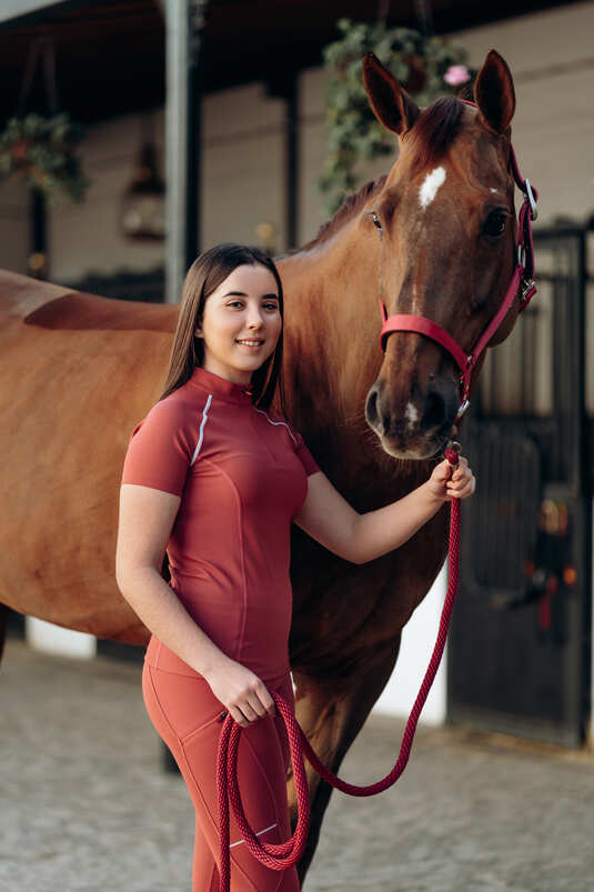 B Vertigo Training Shirt B Vertigo- Adara Junior Short Sleeve Training Shirt equestrian team apparel online tack store mobile tack store custom farm apparel custom show stable clothing equestrian lifestyle horse show clothing riding clothes horses equestrian tack store