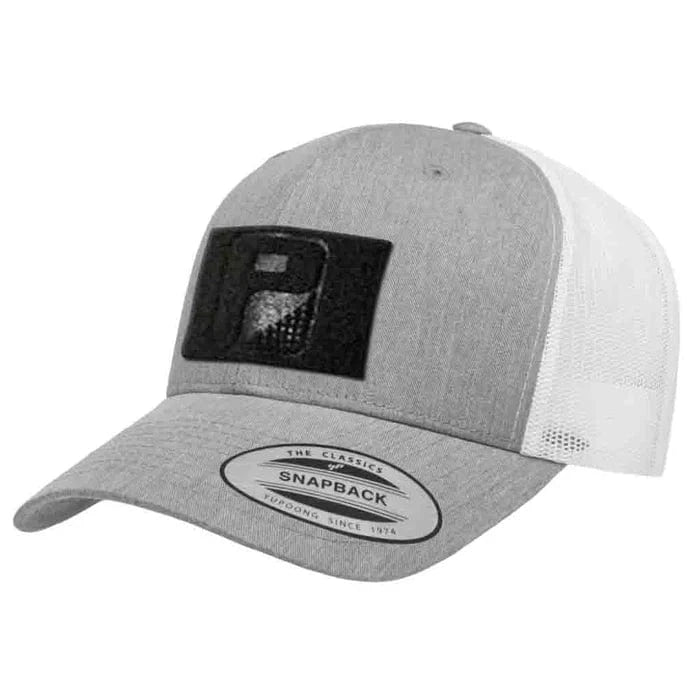 pull patch Hats Heather/White Pull Patch Trucker Caps equestrian team apparel online tack store mobile tack store custom farm apparel custom show stable clothing equestrian lifestyle horse show clothing riding clothes Pull Patch Trucker Caps horses equestrian tack store