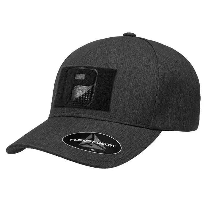 pull patch Hats Melange Charcoal Grey / Small/Medium Pull Patch- Flex Fit (Delta Curved Bill) equestrian team apparel online tack store mobile tack store custom farm apparel custom show stable clothing equestrian lifestyle horse show clothing riding clothes Pull Patch- Flex Fit (Delta Curved Bill) horses equestrian tack store