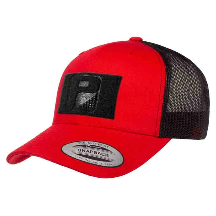 pull patch Hats Red/Black Pull Patch Trucker Caps equestrian team apparel online tack store mobile tack store custom farm apparel custom show stable clothing equestrian lifestyle horse show clothing riding clothes Pull Patch Trucker Caps horses equestrian tack store