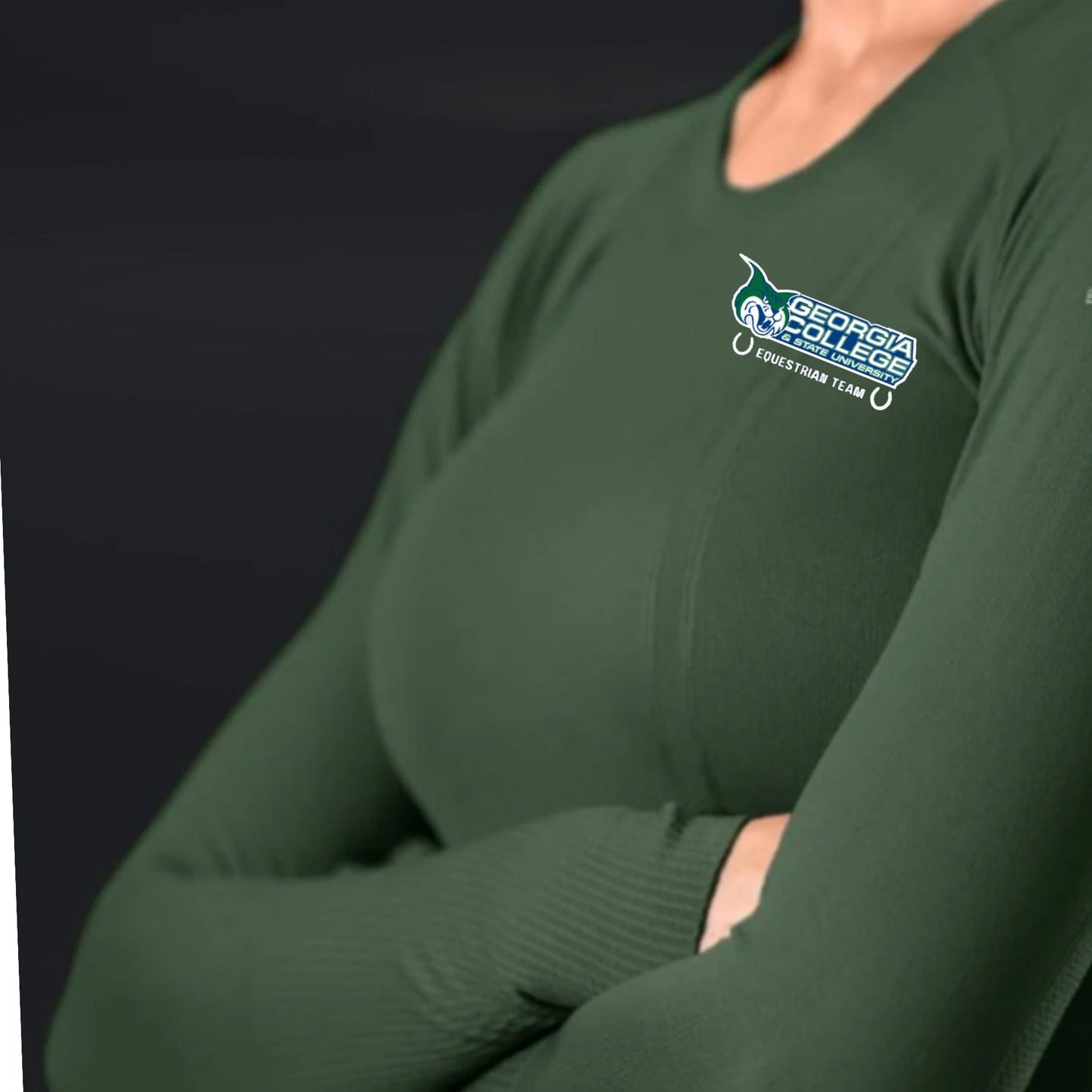 Equestrian Team Apparel Georgia College- Tech Tops equestrian team apparel online tack store mobile tack store custom farm apparel custom show stable clothing equestrian lifestyle horse show clothing riding clothes Georgia College- Tech Tops horses equestrian tack store