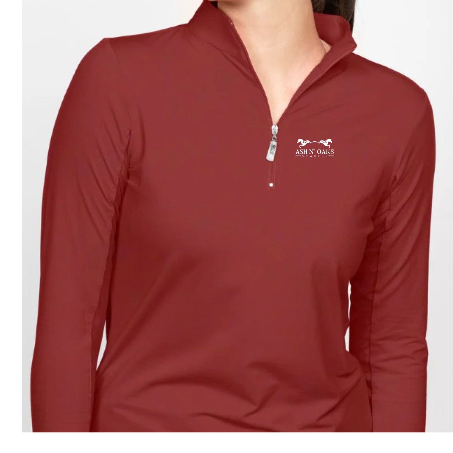 Equestrian Team Apparel Cabernet / XS Ash N Oaks- Sun Shirts equestrian team apparel online tack store mobile tack store custom farm apparel custom show stable clothing equestrian lifestyle horse show clothing riding clothes Ash N Oaks- Sun Shirts horses equestrian tack store