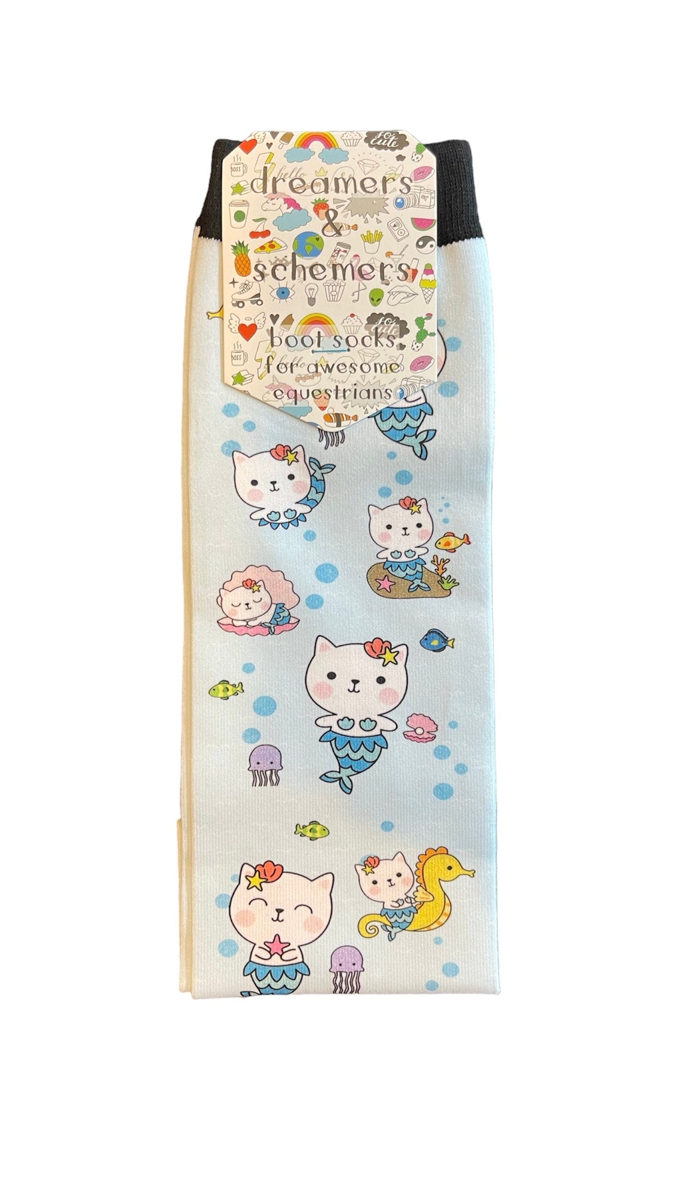 Dreamers & Schemers Socks Dreamers & Schemers- Purrmaids equestrian team apparel online tack store mobile tack store custom farm apparel custom show stable clothing equestrian lifestyle horse show clothing riding clothes horses equestrian tack store