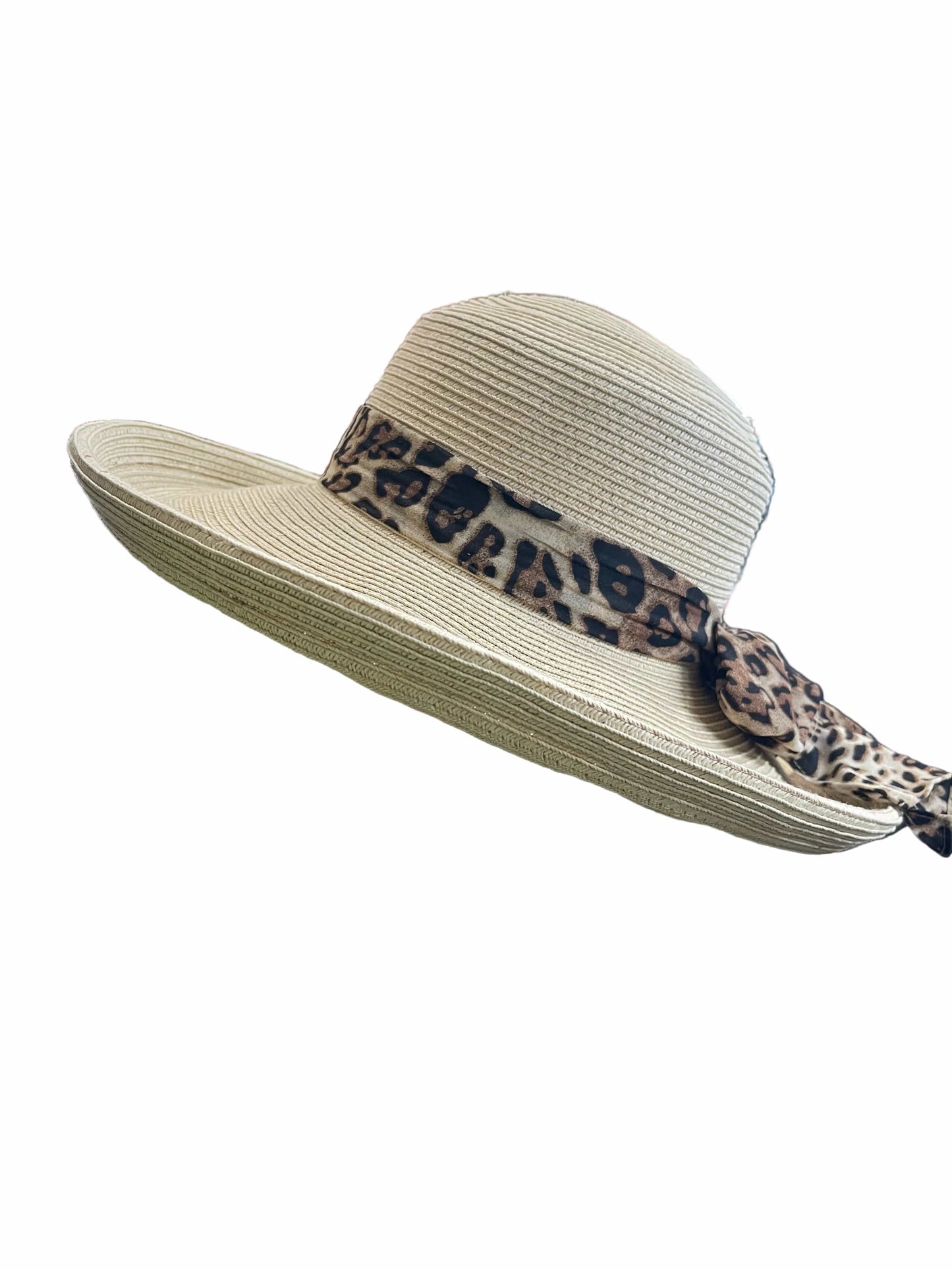 Island Girl Hats Sun Hat Island Girl Hats- Paper Braid Rolled Brim (Cheetah) equestrian team apparel online tack store mobile tack store custom farm apparel custom show stable clothing equestrian lifestyle horse show clothing riding clothes Island Girl Hats- Paper Braid Rolled Brim (Cheetah) horses equestrian tack store
