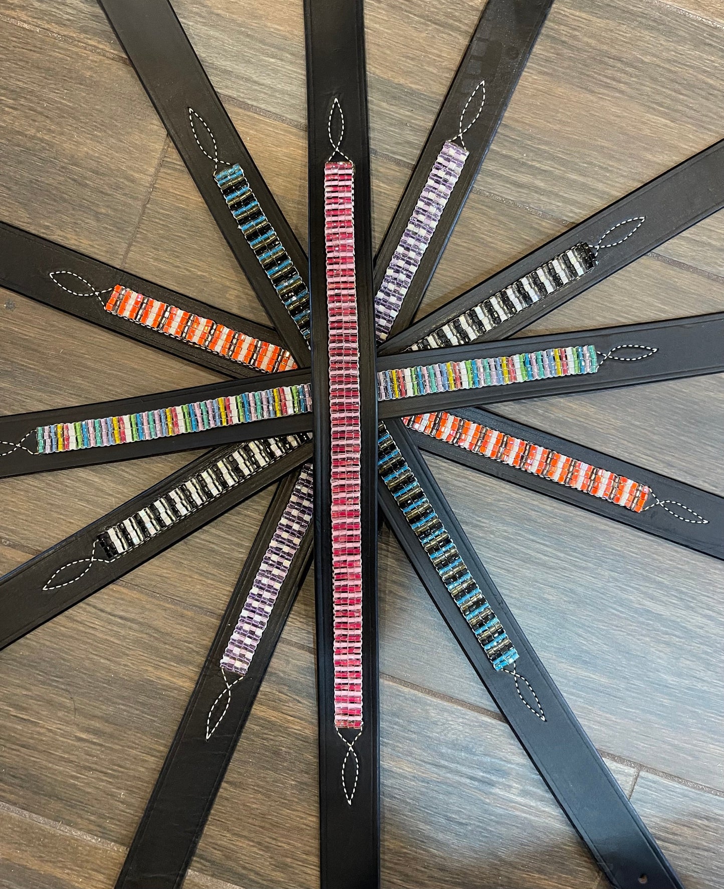 Just Fur Fun Accessory Just Fur Fun- Leather Belts (Beaded) equestrian team apparel online tack store mobile tack store custom farm apparel custom show stable clothing equestrian lifestyle horse show clothing riding clothes Just Fur Fun- Leather Belts (Beaded) horses equestrian tack store