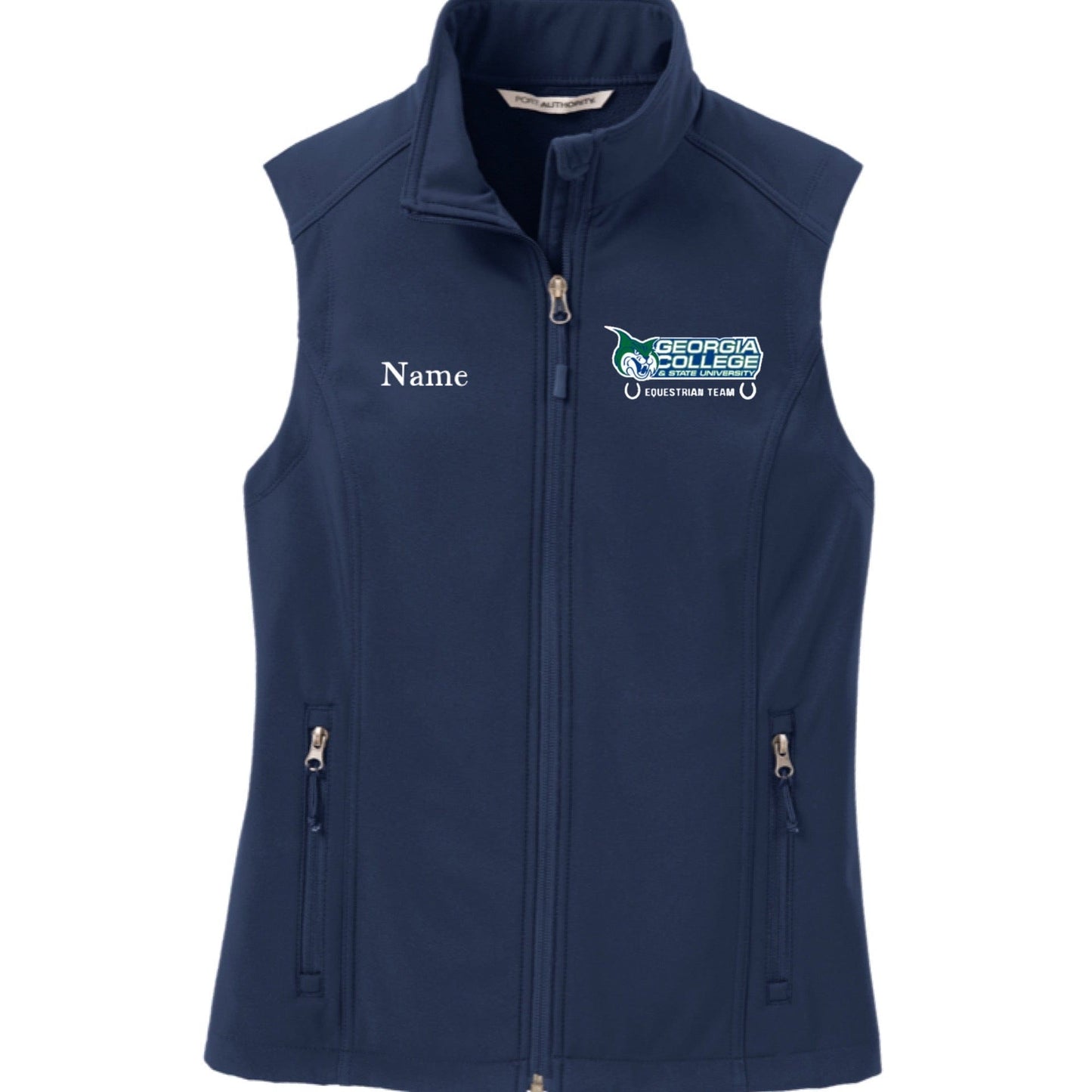 Equestrian Team Apparel Georgia College- Shell Vest equestrian team apparel online tack store mobile tack store custom farm apparel custom show stable clothing equestrian lifestyle horse show clothing riding clothes Georgia College- Shell Vest horses equestrian tack store