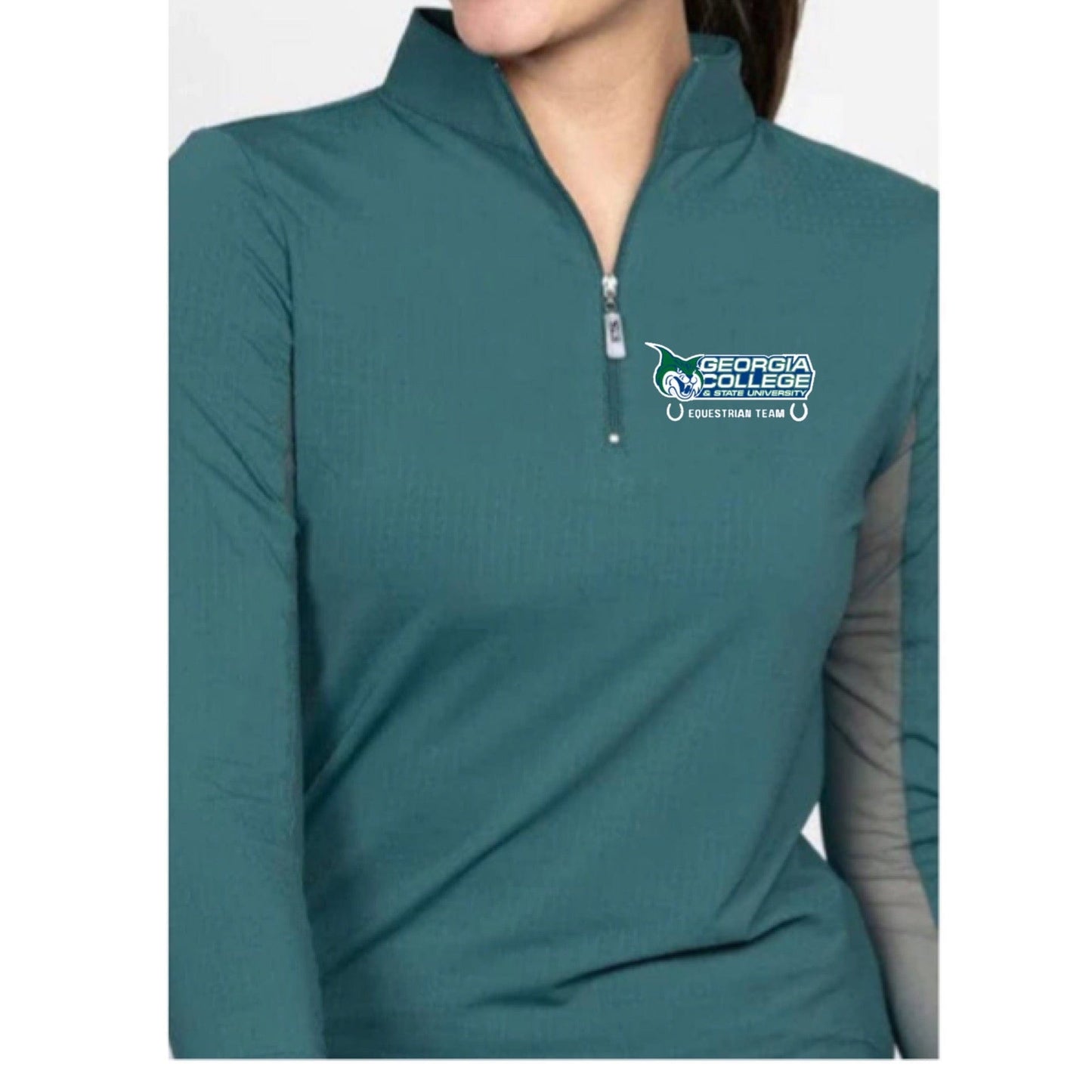 Equestrian Team Apparel Georgia College- Sun Shirt equestrian team apparel online tack store mobile tack store custom farm apparel custom show stable clothing equestrian lifestyle horse show clothing riding clothes Georgia College- Sun Shirt horses equestrian tack store