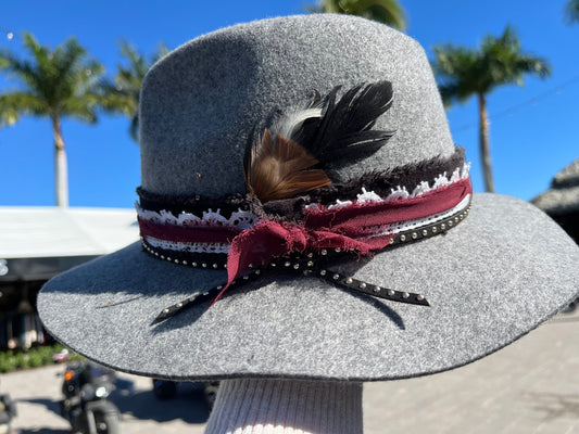 Island Girl Hats M / Grey Island Girl Hats- Wool Felt equestrian team apparel online tack store mobile tack store custom farm apparel custom show stable clothing equestrian lifestyle horse show clothing riding clothes Island Girl Hats- Wool Felt horses equestrian tack store