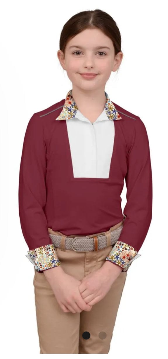 Chestnut Bay Show Shirt Chestnut Bay- Show Shirt (Youth Long Sleeve) equestrian team apparel online tack store mobile tack store custom farm apparel custom show stable clothing equestrian lifestyle horse show clothing riding clothes Chestnut Bay- Show Shirt (Youth Long Sleeve) horses equestrian tack store