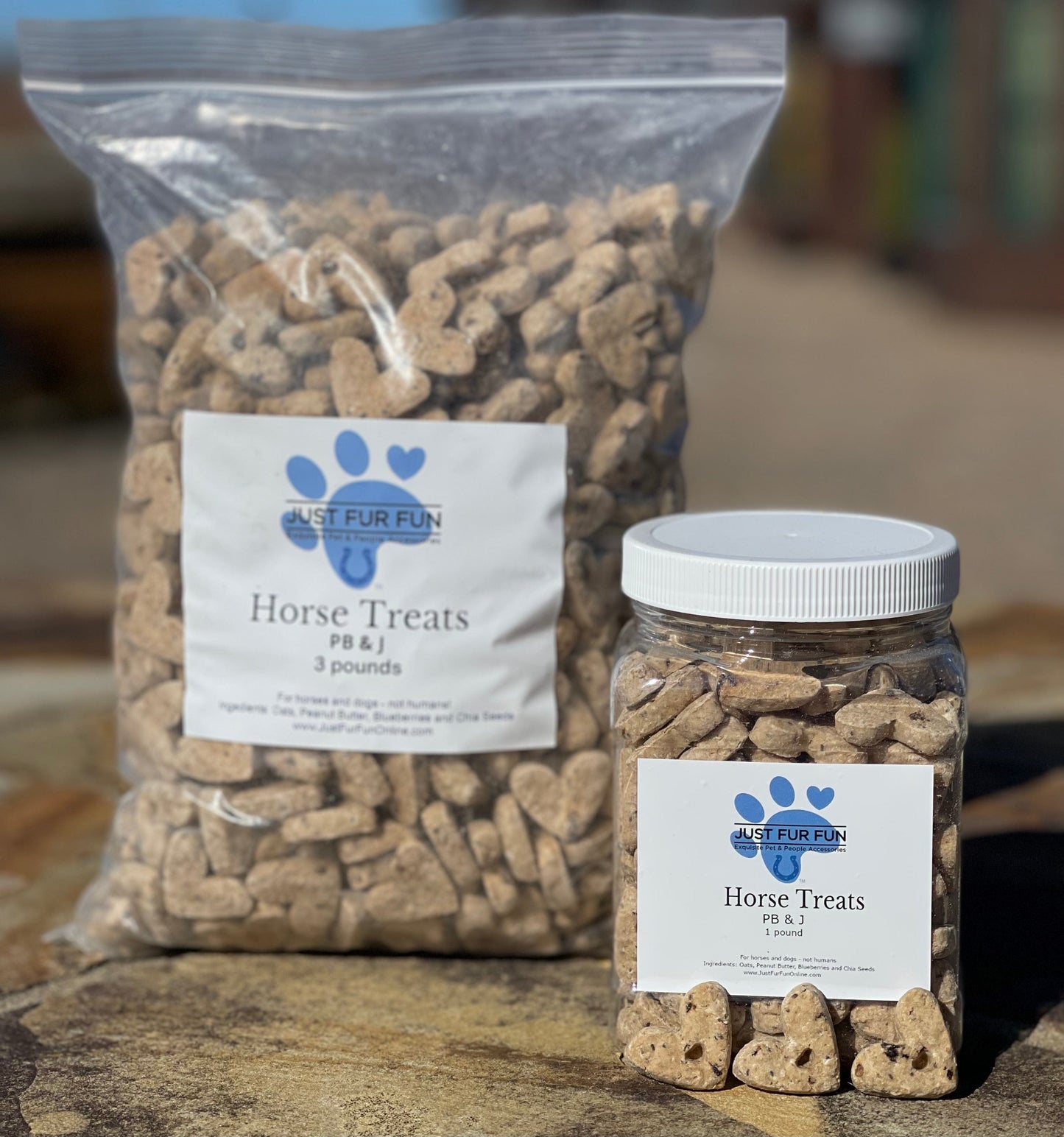 Just Fur Fun horse treats Just Fur Fun- PB&J Horse & Dog Treats equestrian team apparel online tack store mobile tack store custom farm apparel custom show stable clothing equestrian lifestyle horse show clothing riding clothes horses equestrian tack store