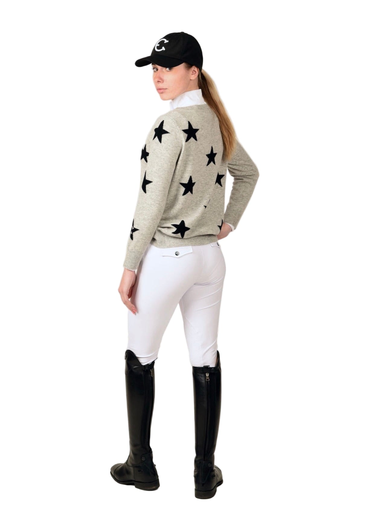 EquestrianClub sweater EquestrianClub- Star V Neck Sweater equestrian team apparel online tack store mobile tack store custom farm apparel custom show stable clothing equestrian lifestyle horse show clothing riding clothes EquestrianClub- Star V Neck Sweater horses equestrian tack store