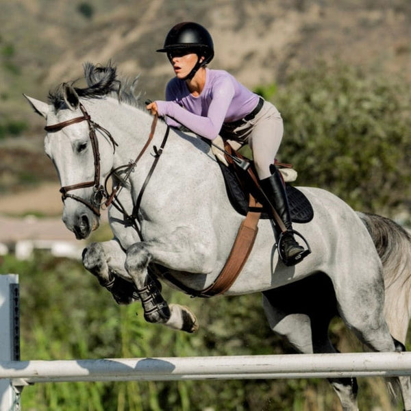 TKEQ- Kennedy Seamless Long Sleeve Shirt - (Midnight) - Equestrian