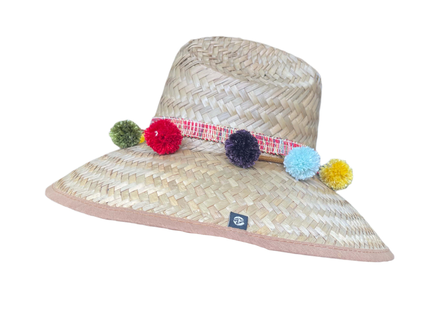 Island Girl Sun Hat Multi Brights / Regular Brim Island Girl Hats- Pom Pom equestrian team apparel online tack store mobile tack store custom farm apparel custom show stable clothing equestrian lifestyle horse show clothing riding clothes Island Girl Hats- Pom Pom horses equestrian tack store