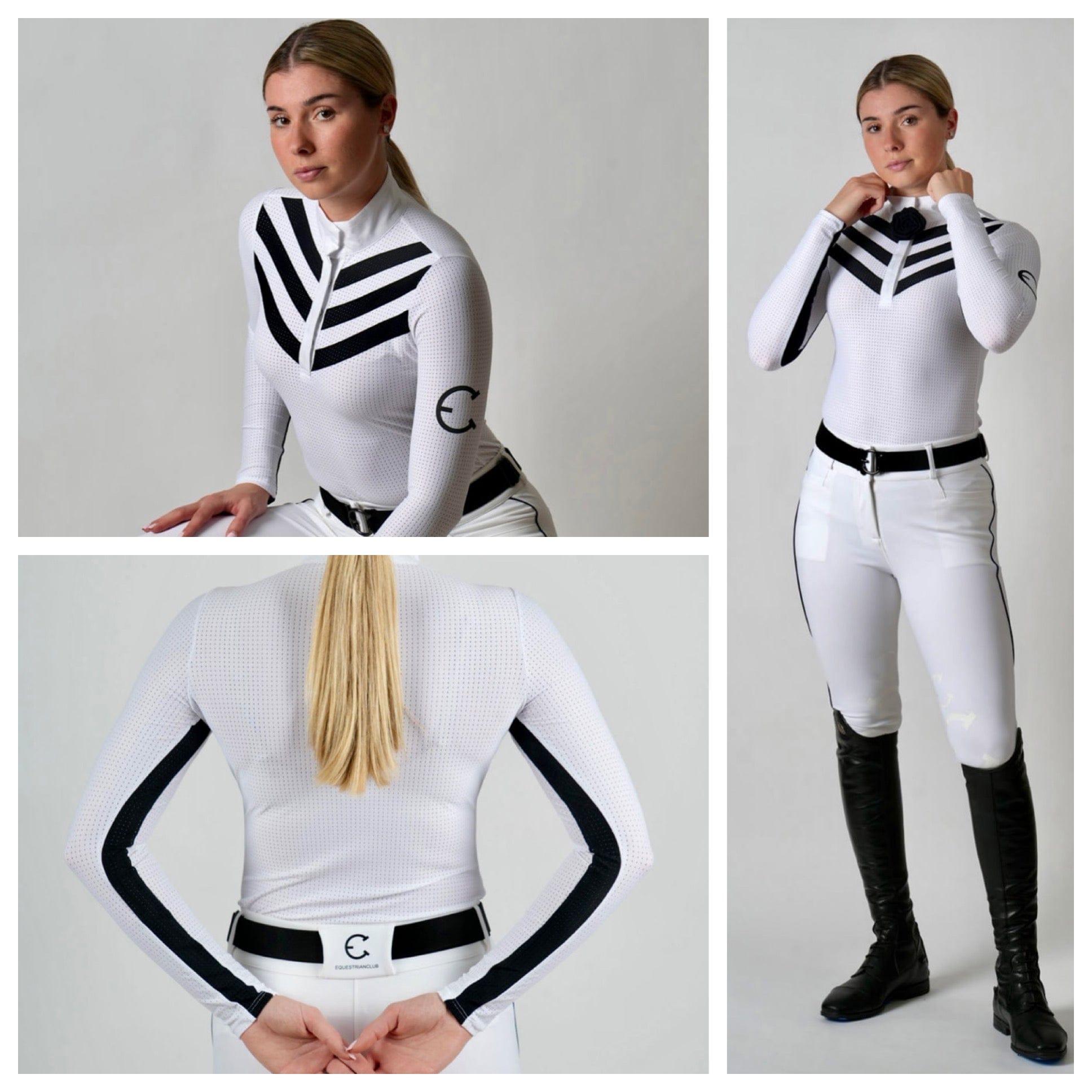 EquestrianClub Training Shirt EquestrianClub- Rosie Show Top equestrian team apparel online tack store mobile tack store custom farm apparel custom show stable clothing equestrian lifestyle horse show clothing riding clothes EquestrianClub- Rosie Show Top horses equestrian tack store