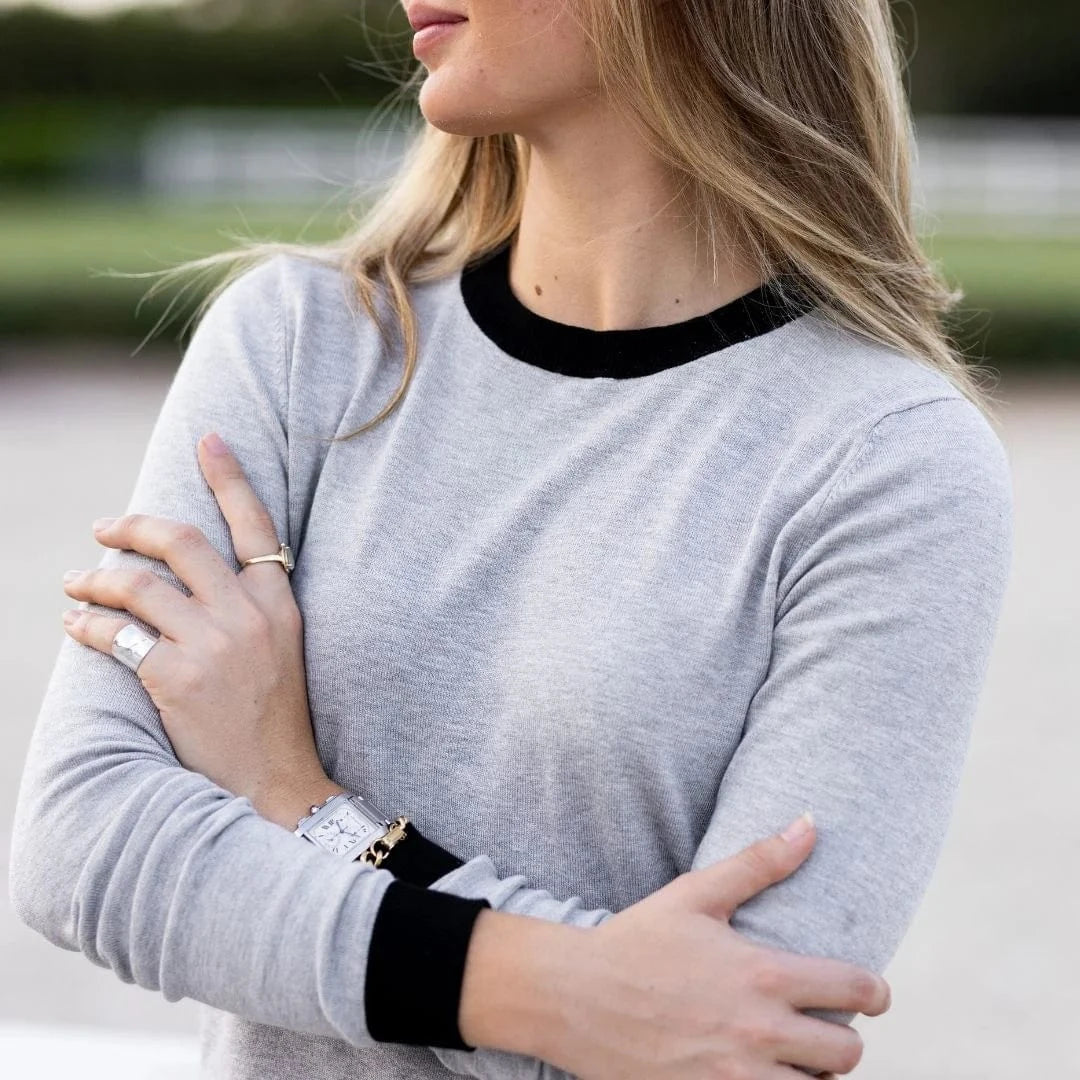 TKEQ sweater TKEQ- Sweater (Essential Contrast Crewneck) equestrian team apparel online tack store mobile tack store custom farm apparel custom show stable clothing equestrian lifestyle horse show clothing riding clothes TKEQ- Sweater (Essential Contrast Crewneck) horses equestrian tack store