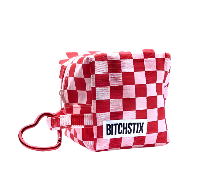 BitchStix Accessory Bitchstix- Mini Checkered Tote equestrian team apparel online tack store mobile tack store custom farm apparel custom show stable clothing equestrian lifestyle horse show clothing riding clothes Bitchstix- Mini Checkered Tote horses equestrian tack store