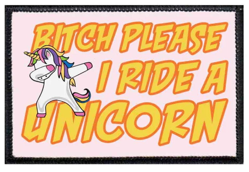 pull patch Hats Bitch Please I Ride a Unicorn (color) Pull Patch- Removable Patches (Unicorns) equestrian team apparel online tack store mobile tack store custom farm apparel custom show stable clothing equestrian lifestyle horse show clothing riding clothes Pull Patch- Removable Patches (Unicorns) horses equestrian tack store