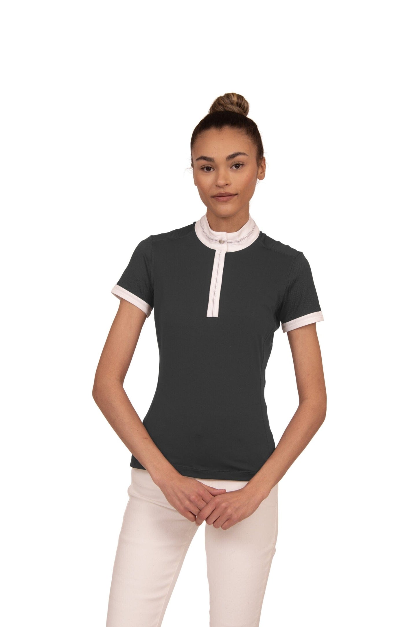 Chestnut Bay Show Shirt Chestnut Bay- SkyCool Show Shirt w/ Bling S/S (2) equestrian team apparel online tack store mobile tack store custom farm apparel custom show stable clothing equestrian lifestyle horse show clothing riding clothes horses equestrian tack store