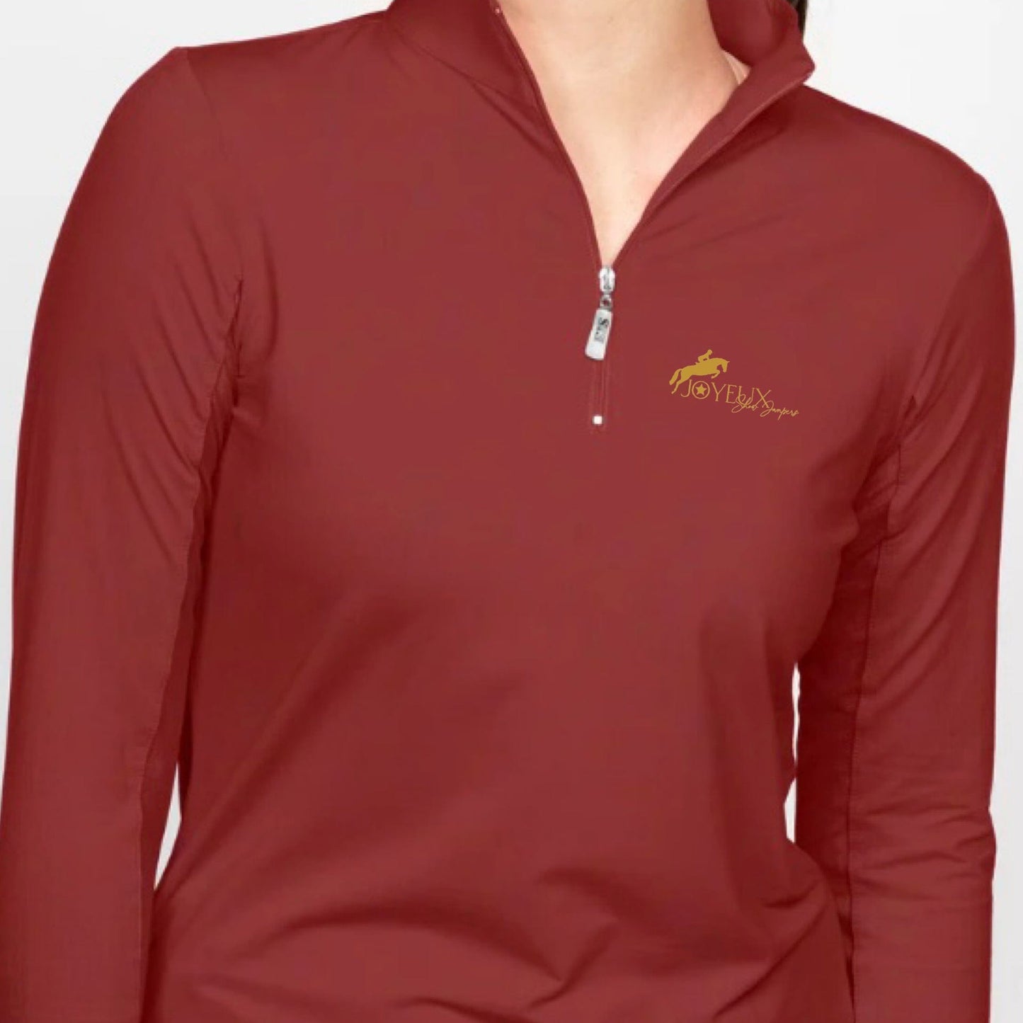 Equestrian Team Apparel Joyeux Show Stables- Sun Shirts (Ladies) equestrian team apparel online tack store mobile tack store custom farm apparel custom show stable clothing equestrian lifestyle horse show clothing riding clothes Joyeux Show Stables- Sun Shirts (Ladies) horses equestrian tack store