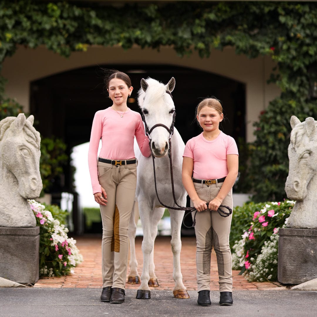 TKEQ Youth Shirt TKEQ- Kennedy Seamless Long Sleeve Shirt- Mini (Candy) equestrian team apparel online tack store mobile tack store custom farm apparel custom show stable clothing equestrian lifestyle horse show clothing riding clothes TKEQ- Kennedy Seamless Long Sleeve Shirt- Mini (Candy) horses equestrian tack store