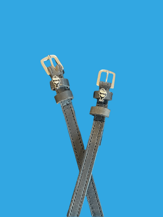 ManeJane Black Spur Straps Spur Straps- Fish (Black/White) equestrian team apparel online tack store mobile tack store custom farm apparel custom show stable clothing equestrian lifestyle horse show clothing riding clothes Spur Straps- Fish (Black/White) horses equestrian tack store