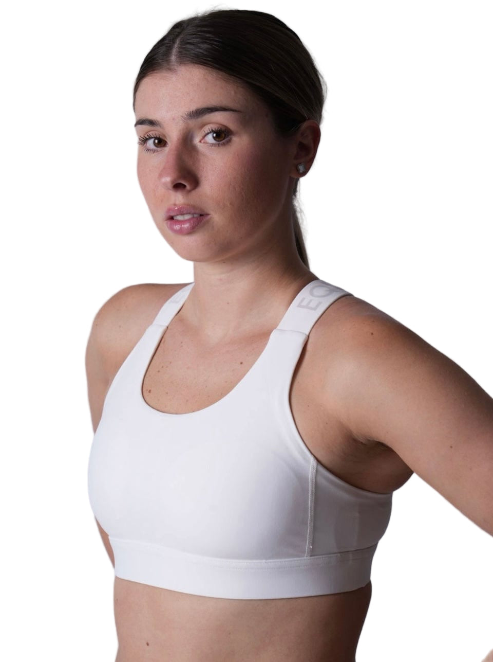 EquestrianClub Bras XS / White EquestrianClub- Logo Sports Bra equestrian team apparel online tack store mobile tack store custom farm apparel custom show stable clothing equestrian lifestyle horse show clothing riding clothes horses equestrian tack store