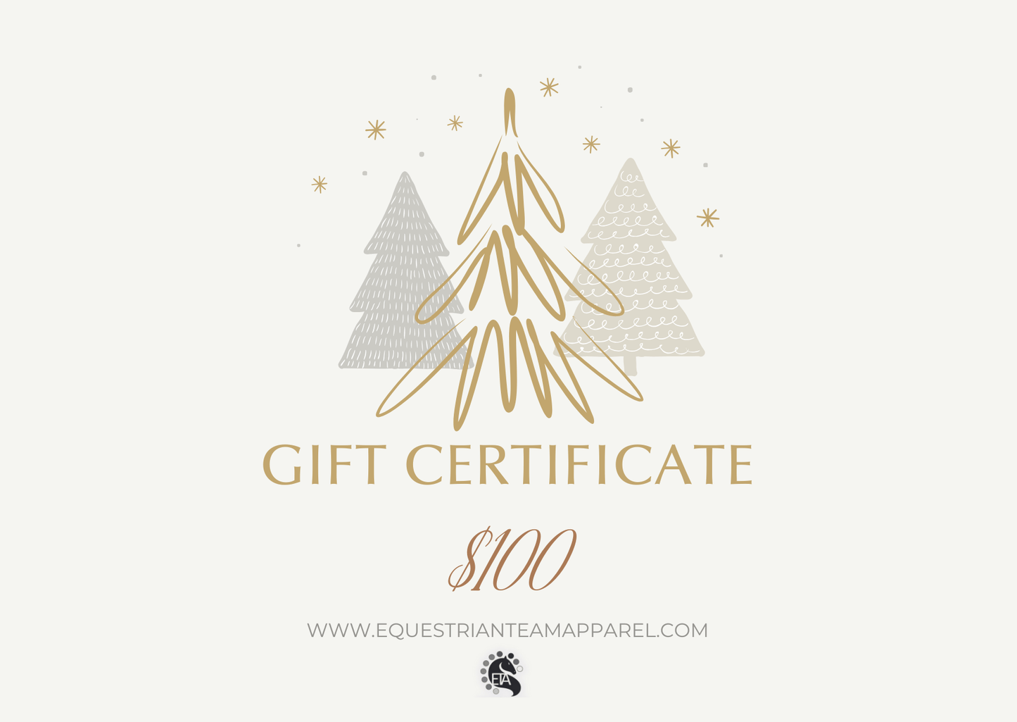 Equestrian Team Apparel $100 ETA Gift Card - $100 equestrian team apparel online tack store mobile tack store custom farm apparel custom show stable clothing equestrian lifestyle horse show clothing riding clothes ETA Gift Card - $100 horses equestrian tack store