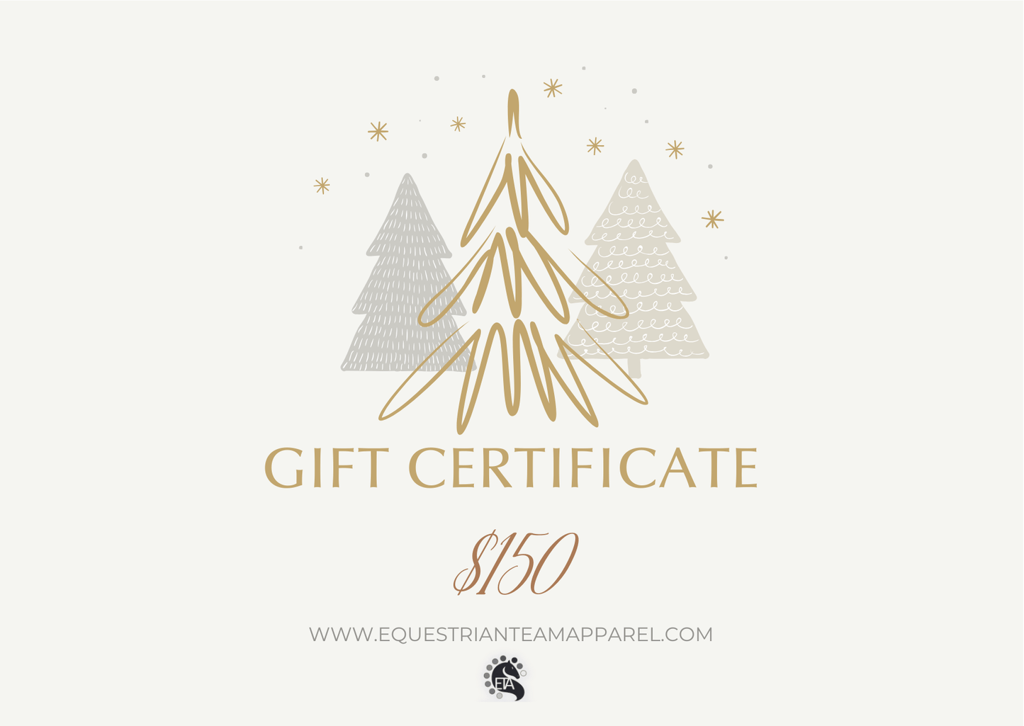 Equestrian Team Apparel $150 ETA Gift Card - $150 equestrian team apparel online tack store mobile tack store custom farm apparel custom show stable clothing equestrian lifestyle horse show clothing riding clothes ETA Gift Card - $150 horses equestrian tack store