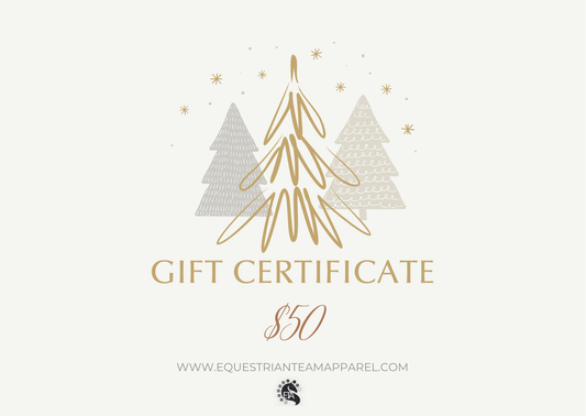 Equestrian Team Apparel $50.00 ETA Gift Card - $50 equestrian team apparel online tack store mobile tack store custom farm apparel custom show stable clothing equestrian lifestyle horse show clothing riding clothes ETA Gift Card - $50 horses equestrian tack store