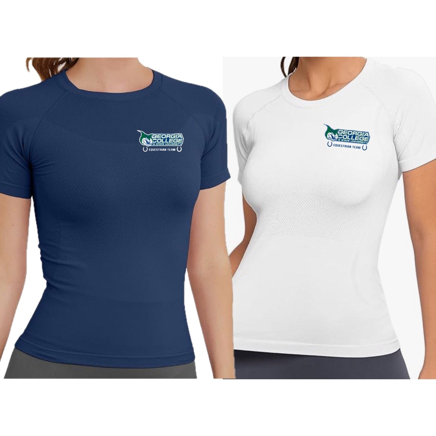 Equestrian Team Apparel Georgia College- Tech Tops equestrian team apparel online tack store mobile tack store custom farm apparel custom show stable clothing equestrian lifestyle horse show clothing riding clothes Georgia College- Tech Tops horses equestrian tack store