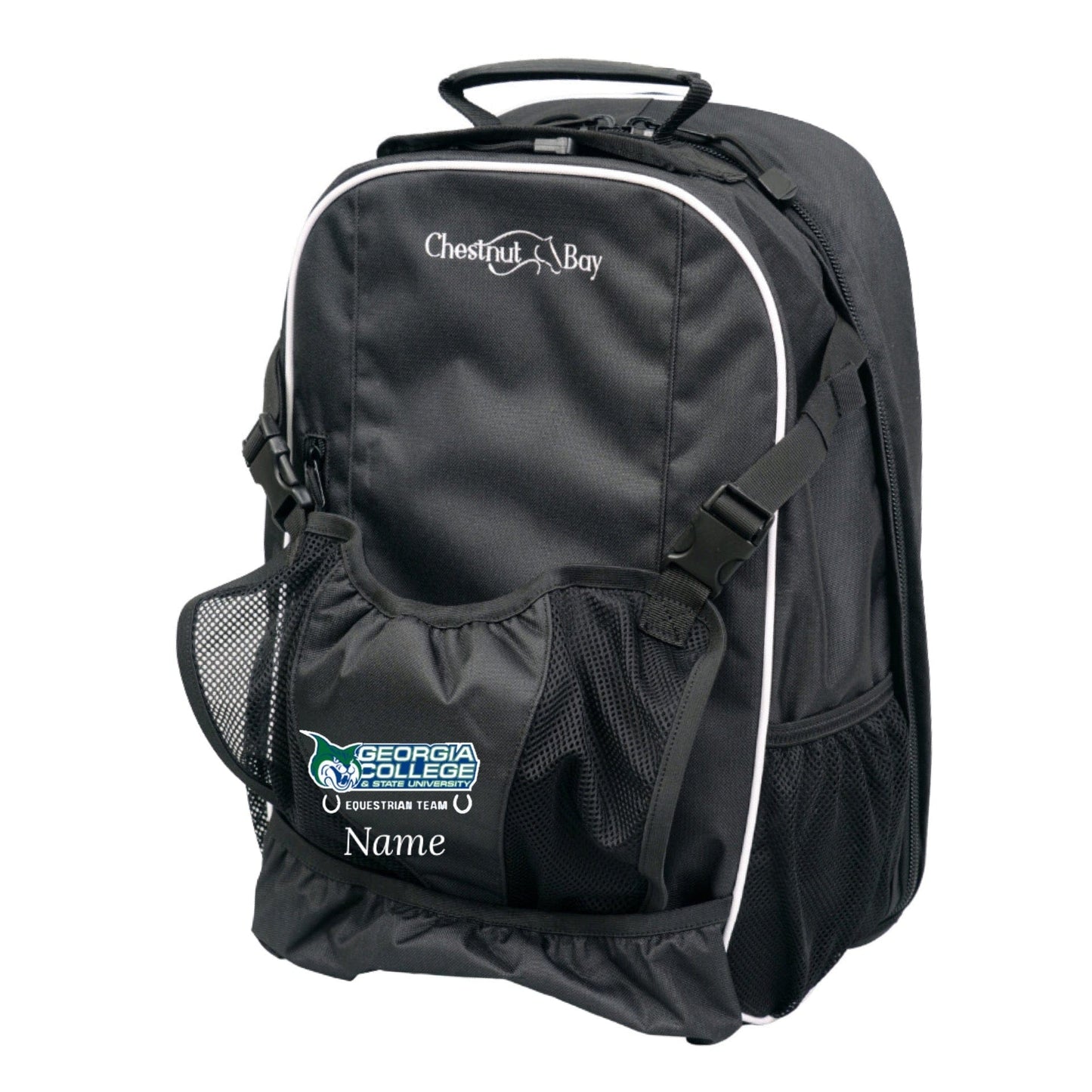 Equestrian Team Apparel Georgia College- Helmet Backpack equestrian team apparel online tack store mobile tack store custom farm apparel custom show stable clothing equestrian lifestyle horse show clothing riding clothes Georgia College- Helmet Backpack horses equestrian tack store
