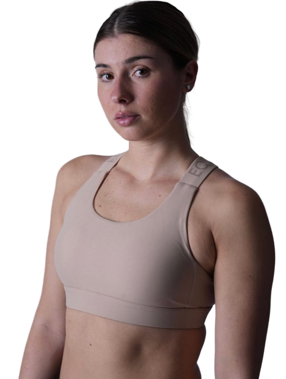 EquestrianClub Bras XS / Nude EquestrianClub- Logo Sports Bra equestrian team apparel online tack store mobile tack store custom farm apparel custom show stable clothing equestrian lifestyle horse show clothing riding clothes horses equestrian tack store