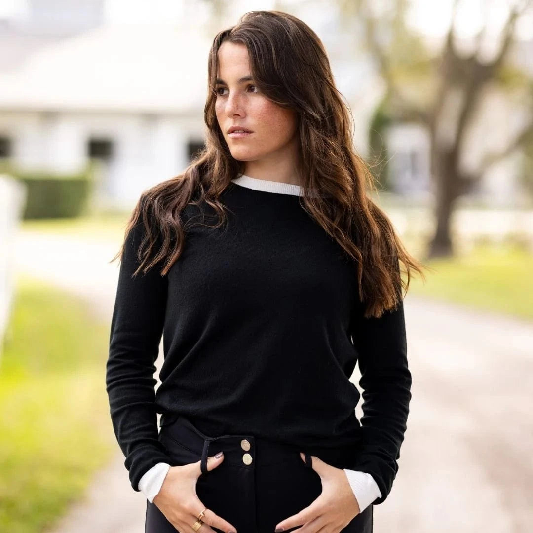 TKEQ sweater TKEQ- Sweater (Essential Contrast Crewneck) equestrian team apparel online tack store mobile tack store custom farm apparel custom show stable clothing equestrian lifestyle horse show clothing riding clothes TKEQ- Sweater (Essential Contrast Crewneck) horses equestrian tack store