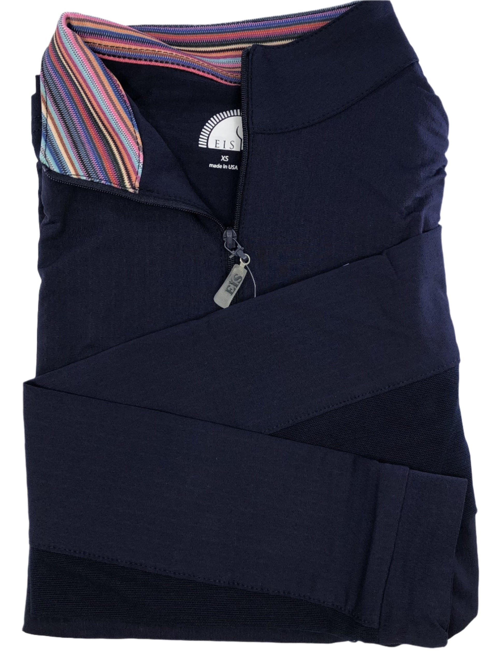 EIS Custom Team Shirts Navy Retro EIS- Sunshirts S equestrian team apparel online tack store mobile tack store custom farm apparel custom show stable clothing equestrian lifestyle horse show clothing riding clothes horses equestrian tack store