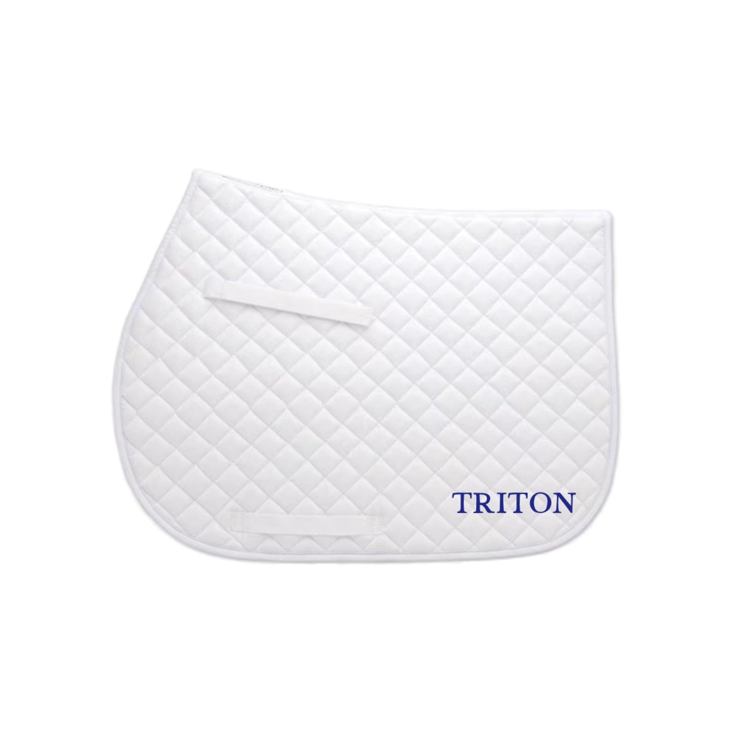 Equestrian Team Apparel White Triton - Saddle Pad equestrian team apparel online tack store mobile tack store custom farm apparel custom show stable clothing equestrian lifestyle horse show clothing riding clothes Triton - Saddle Pad horses equestrian tack store