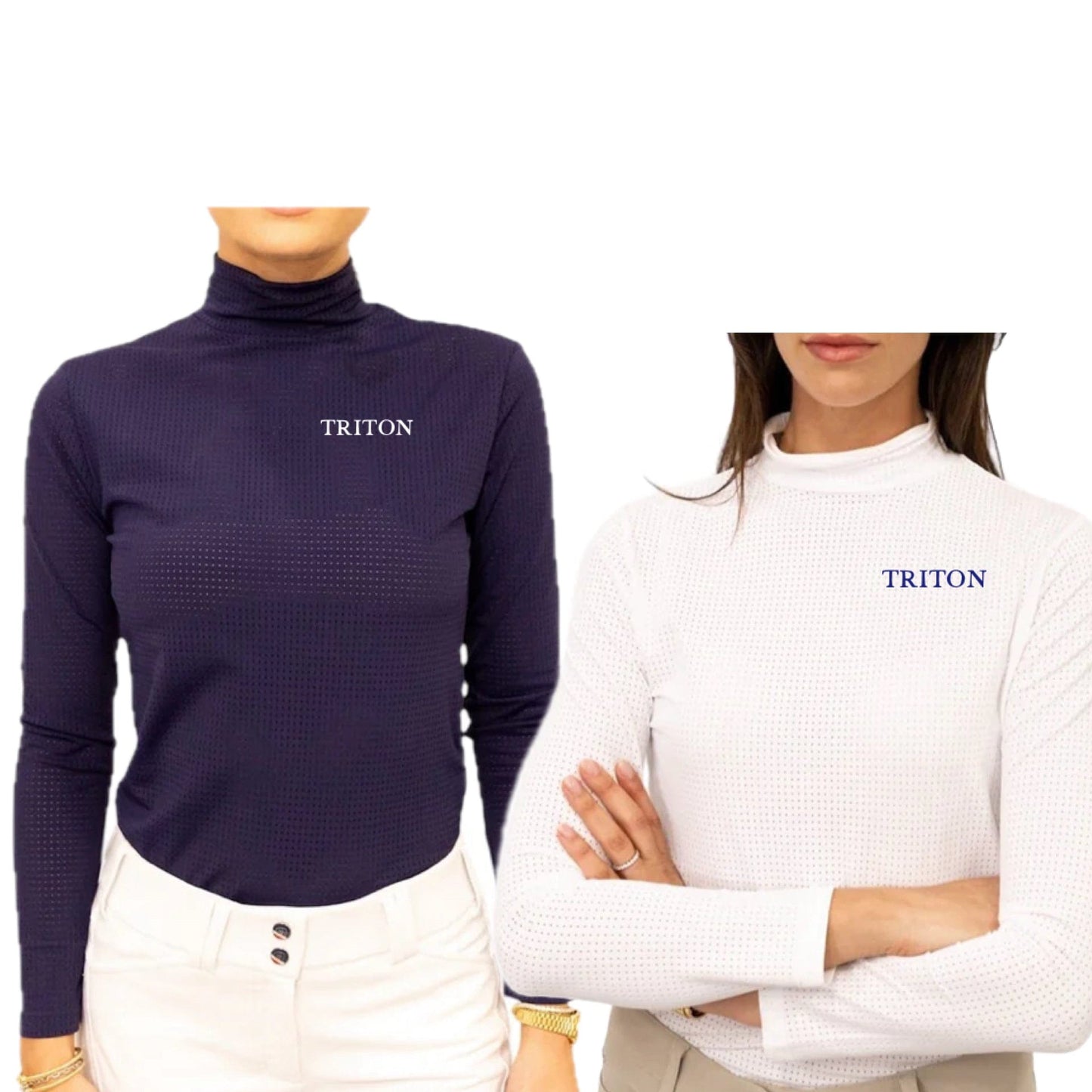 Equestrian Team Apparel Triton - Perforated Mock Shirt equestrian team apparel online tack store mobile tack store custom farm apparel custom show stable clothing equestrian lifestyle horse show clothing riding clothes Triton - Perforated Mock Shirt horses equestrian tack store
