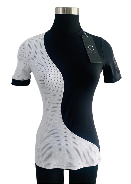 EquestrianClub tee shirt EquestrianClub- Lenna Black & White Tee equestrian team apparel online tack store mobile tack store custom farm apparel custom show stable clothing equestrian lifestyle horse show clothing riding clothes EquestrianClub- Lenna Black & White Tee horses equestrian tack store