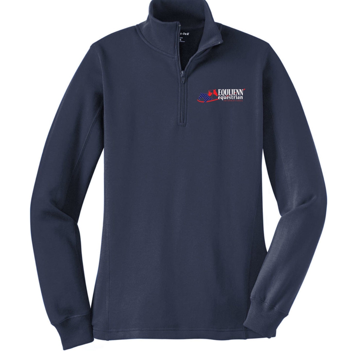 Equestrian Team Apparel Navy / XS / Ladies Equijenn Equestrian International - 1/4 Zip Sweatshirt equestrian team apparel online tack store mobile tack store custom farm apparel custom show stable clothing equestrian lifestyle horse show clothing riding clothes Equijenn Equestrian International - 1/4 Zip Sweatshirt horses equestrian tack store