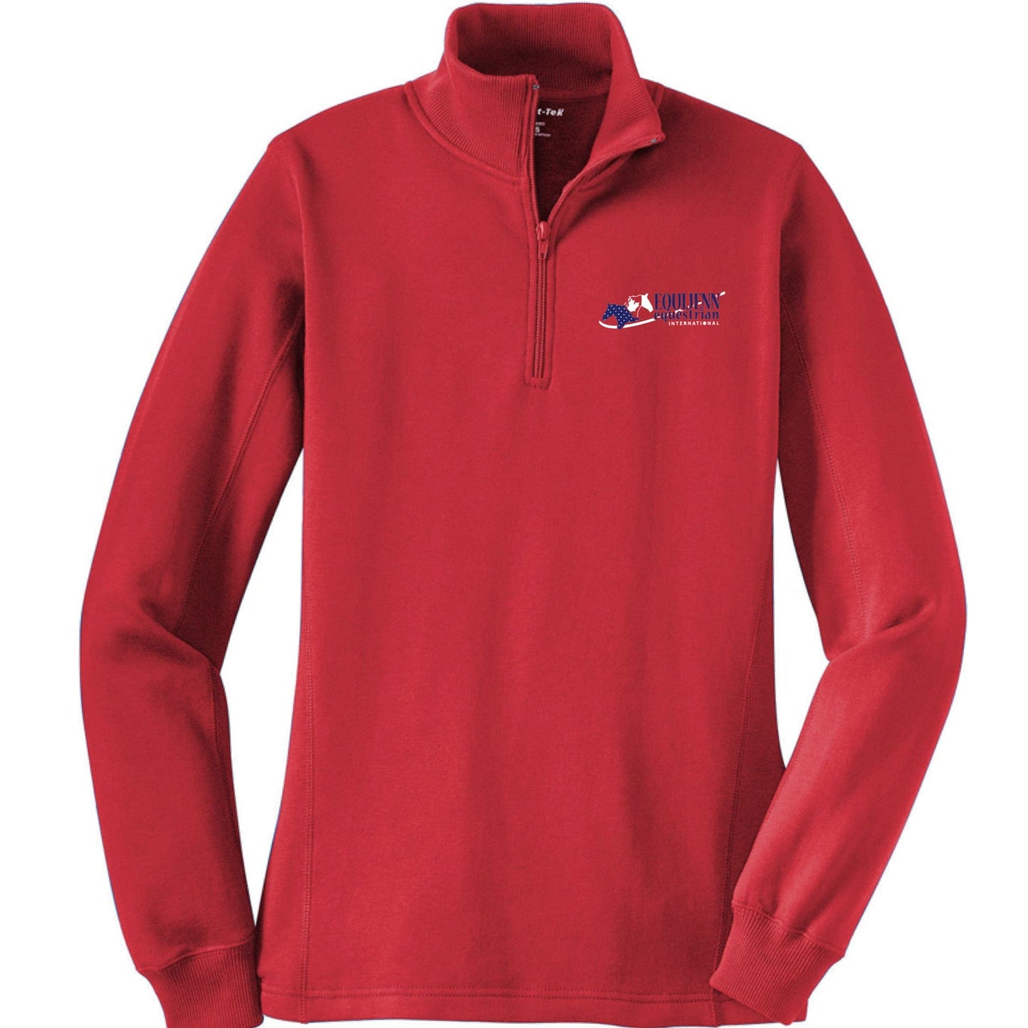 Equestrian Team Apparel Red / XS / Ladies Equijenn Equestrian International - 1/4 Zip Sweatshirt equestrian team apparel online tack store mobile tack store custom farm apparel custom show stable clothing equestrian lifestyle horse show clothing riding clothes Equijenn Equestrian International - 1/4 Zip Sweatshirt horses equestrian tack store