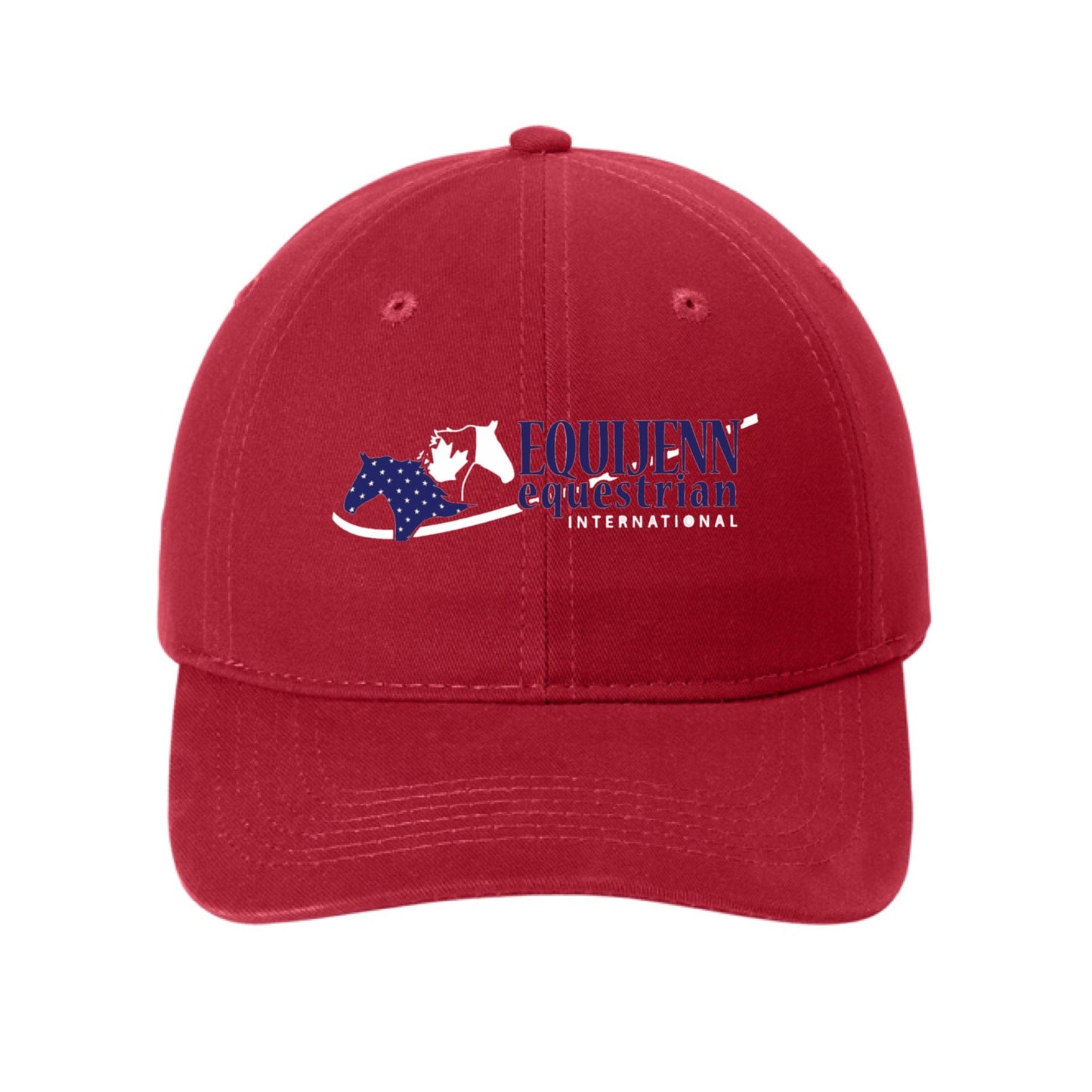 Equestrian Team Apparel Red Equijenn Equestrian International - Baseball Cap equestrian team apparel online tack store mobile tack store custom farm apparel custom show stable clothing equestrian lifestyle horse show clothing riding clothes Equijenn Equestrian International - Baseball Cap horses equestrian tack store