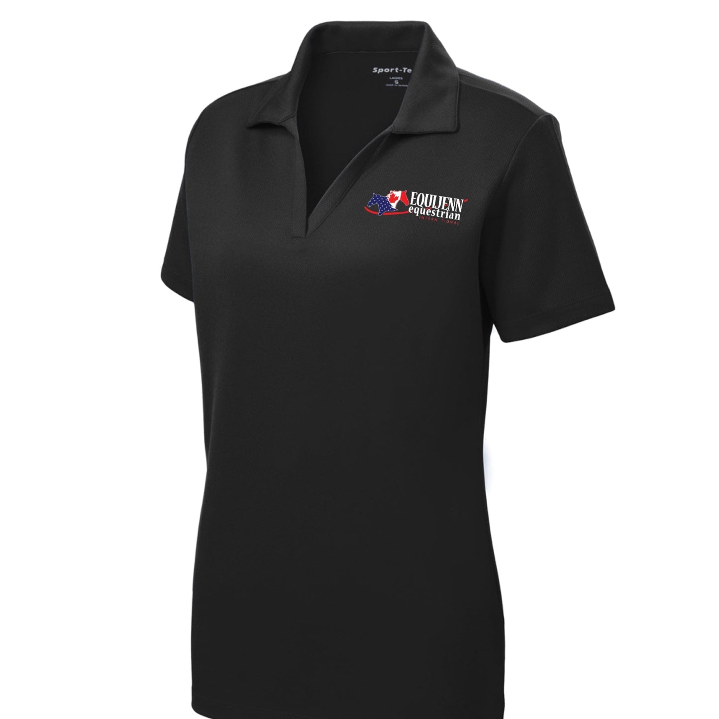 Equestrian Team Apparel Black / XS / Ladies Equijenn Equestrian International - Polo Shirts equestrian team apparel online tack store mobile tack store custom farm apparel custom show stable clothing equestrian lifestyle horse show clothing riding clothes Equijenn Equestrian International - Polo Shirts horses equestrian tack store