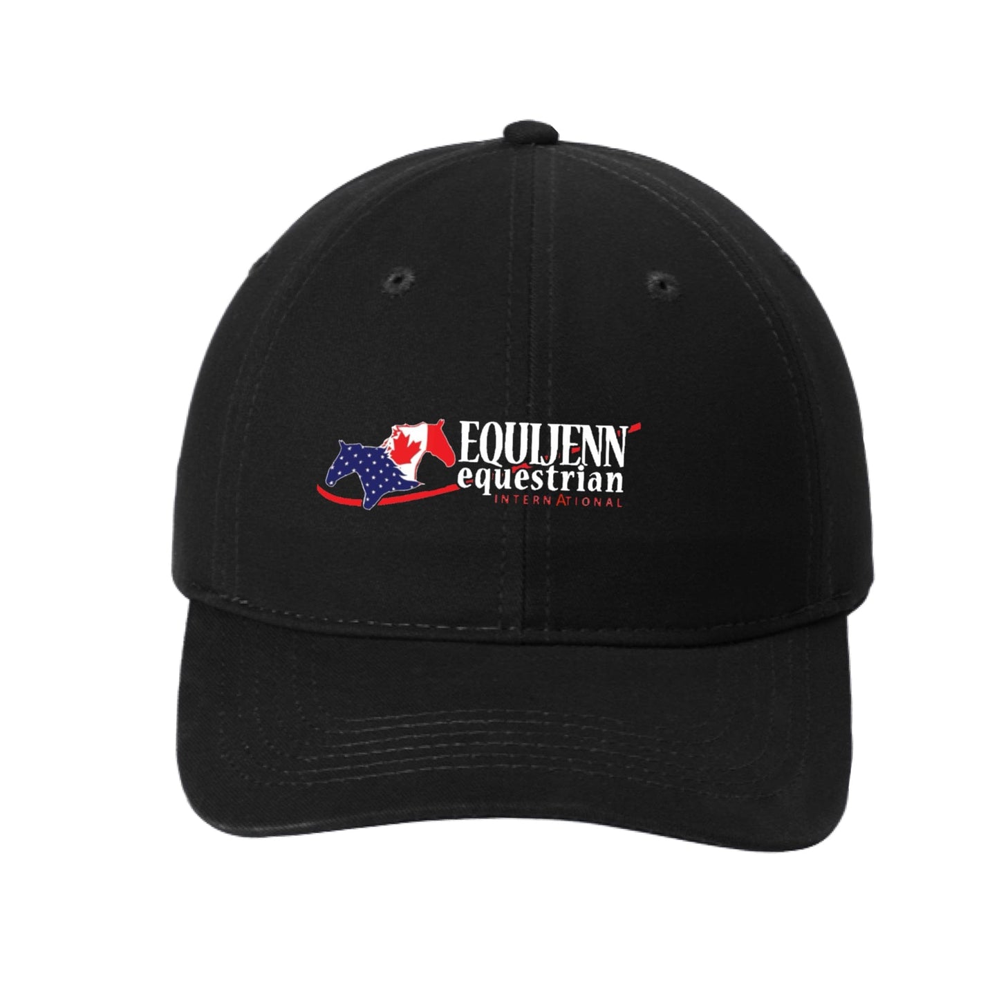 Equestrian Team Apparel Black Equijenn Equestrian International - Baseball Cap equestrian team apparel online tack store mobile tack store custom farm apparel custom show stable clothing equestrian lifestyle horse show clothing riding clothes Equijenn Equestrian International - Baseball Cap horses equestrian tack store