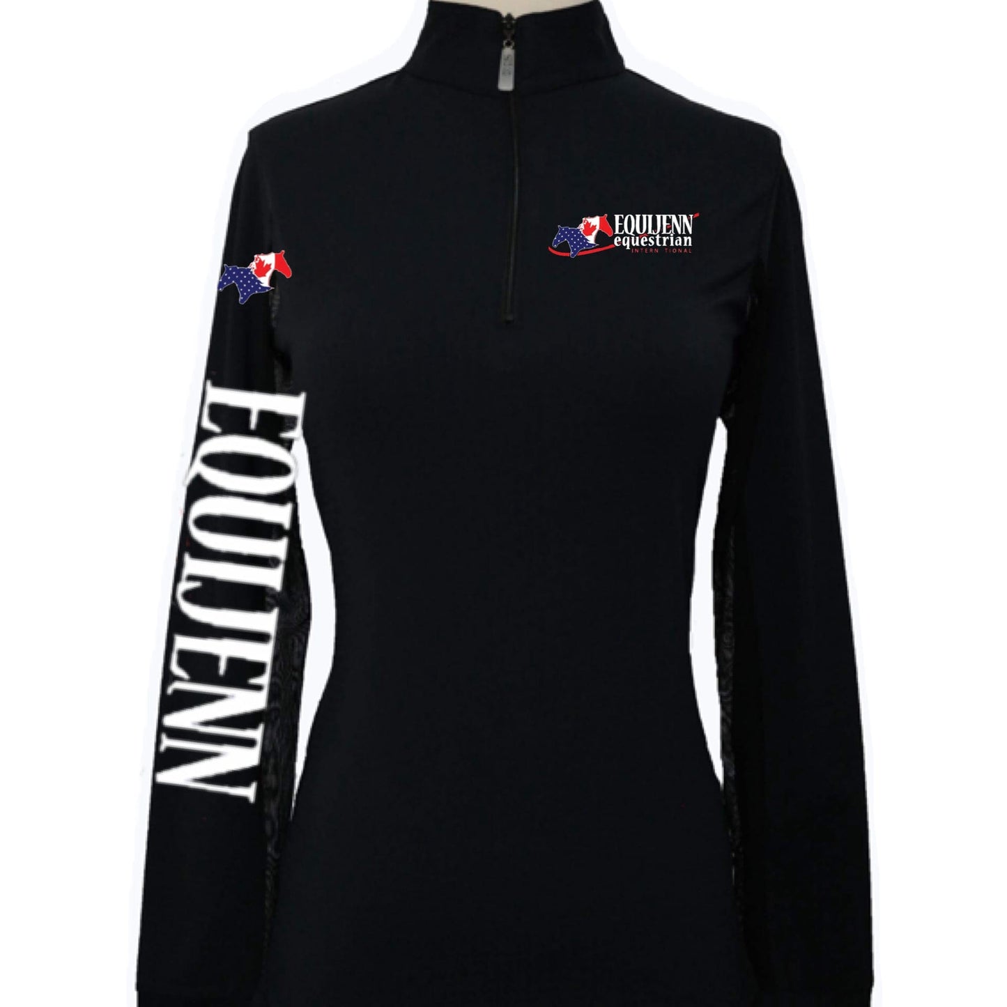 Equestrian Team Apparel Black / YS Equijenn Equestrian International - Sun Shirt equestrian team apparel online tack store mobile tack store custom farm apparel custom show stable clothing equestrian lifestyle horse show clothing riding clothes Equijenn Equestrian International - Sun Shirt horses equestrian tack store