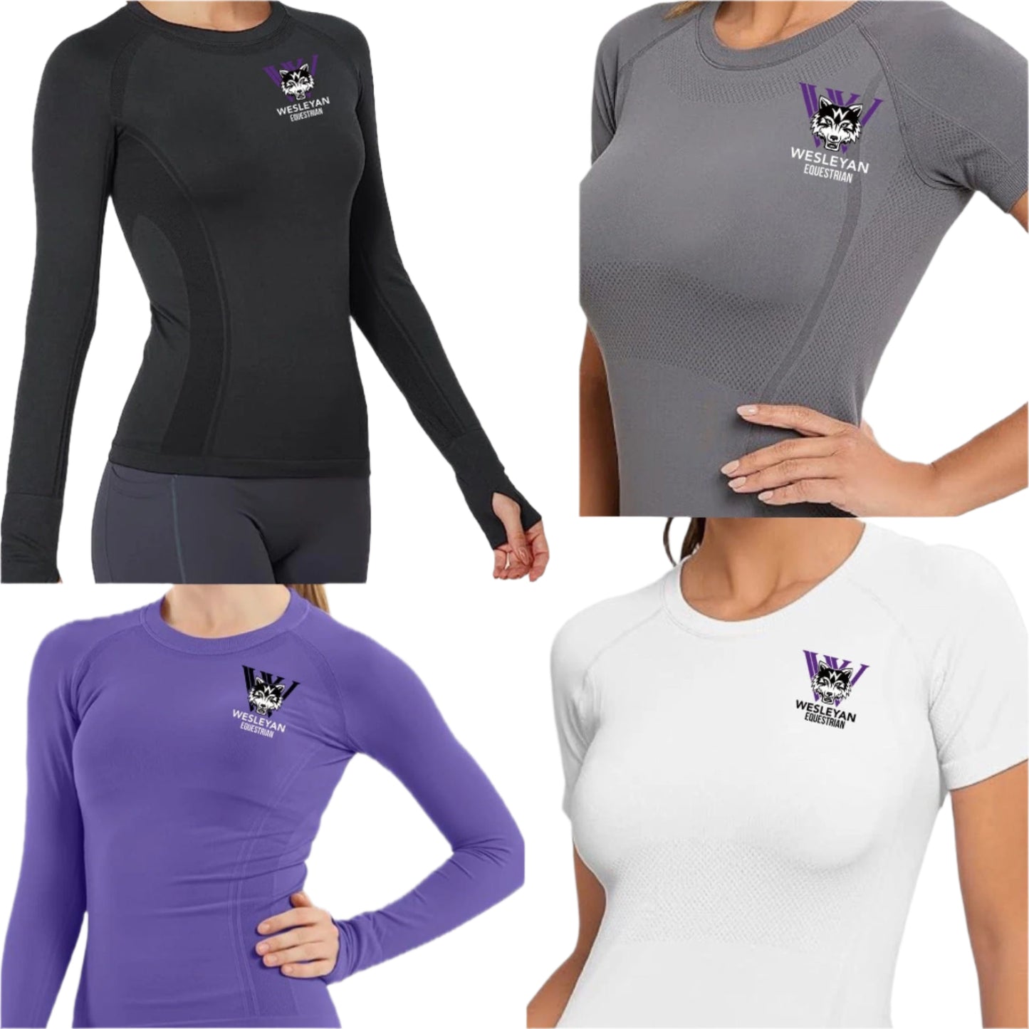 Equestrian Team Apparel Wesleyan Equestrian Tech Shirt equestrian team apparel online tack store mobile tack store custom farm apparel custom show stable clothing equestrian lifestyle horse show clothing riding clothes Wesleyan Equestrian Tech Shirt horses equestrian tack store